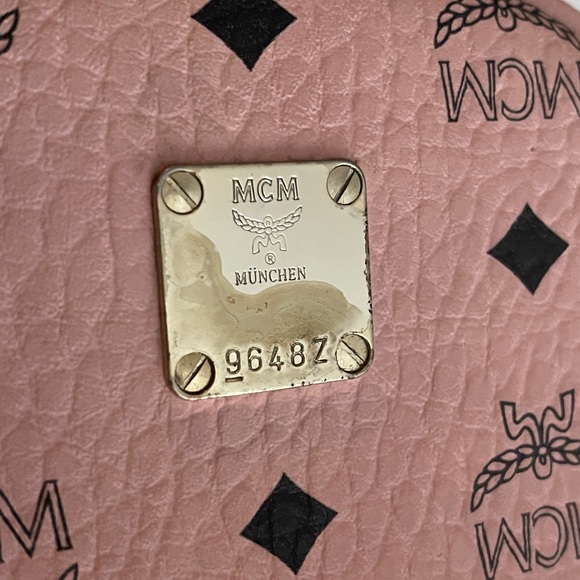 MCM PINK BACKPACK (Full Size) - Picture 2 of 2